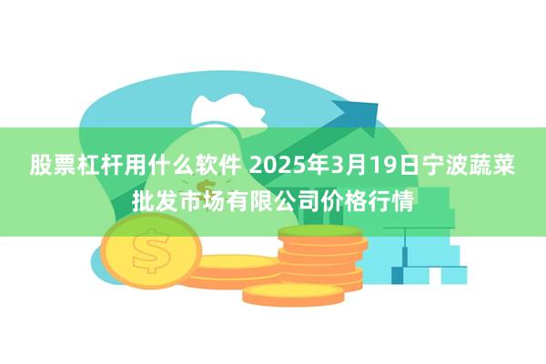 股票杠杆用什么软件 2025年3月19日宁波蔬菜批发市场有限公司价格行情