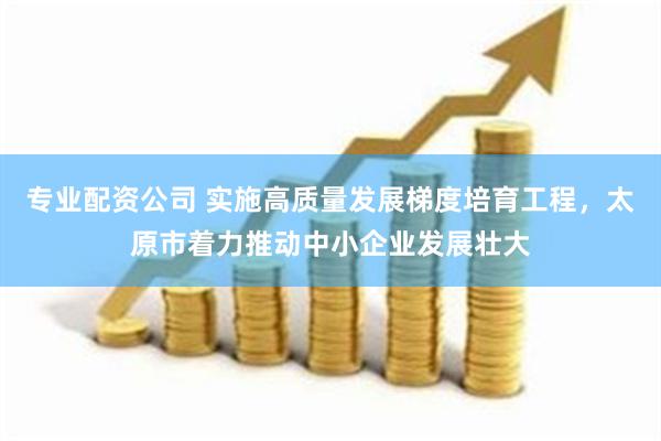 专业配资公司 实施高质量发展梯度培育工程，太原市着力推动中小企业发展壮大