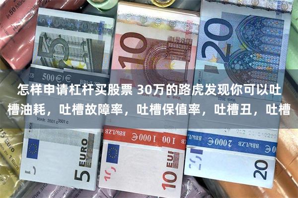 怎样申请杠杆买股票 30万的路虎发现你可以吐槽油耗，吐槽故障率，吐槽保值率，吐槽丑，吐槽