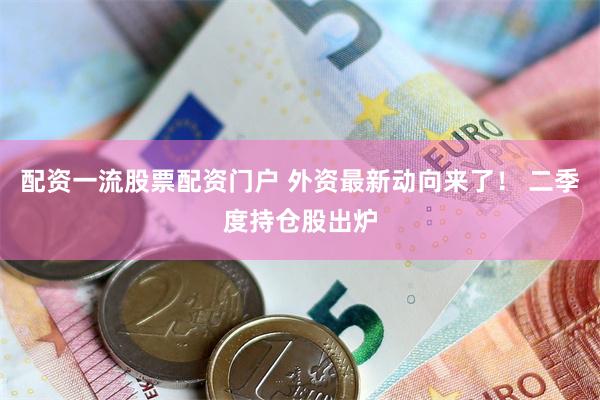 配资一流股票配资门户 外资最新动向来了！ 二季度持仓股出炉
