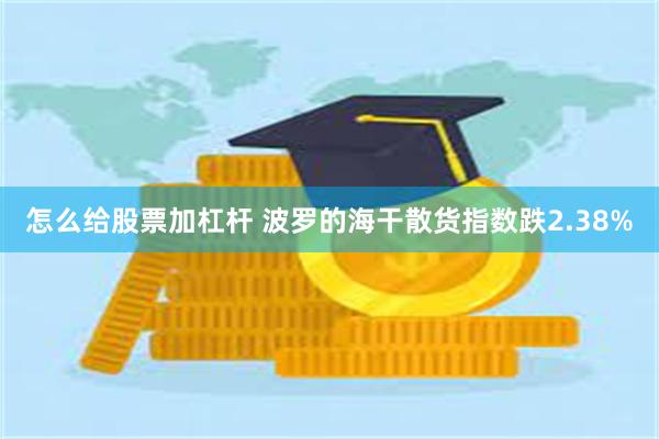 怎么给股票加杠杆 波罗的海干散货指数跌2.38%