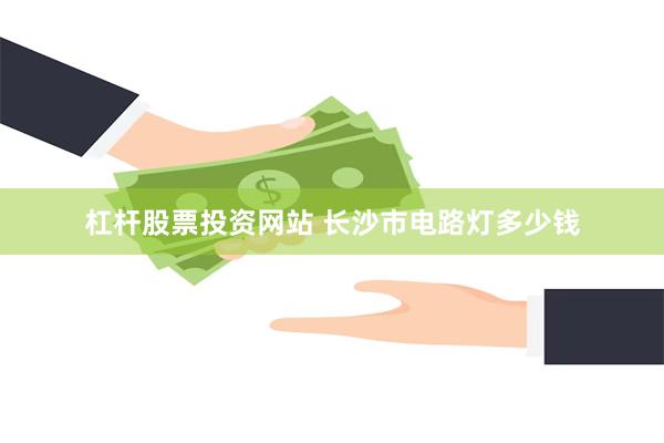 杠杆股票投资网站 长沙市电路灯多少钱