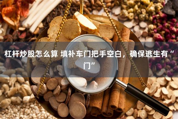 杠杆炒股怎么算 填补车门把手空白，确保逃生有“门”