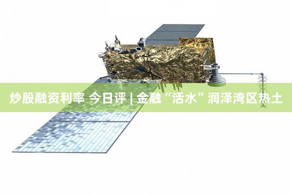 炒股融资利率 今日评 | 金融“活水”润泽湾区热土