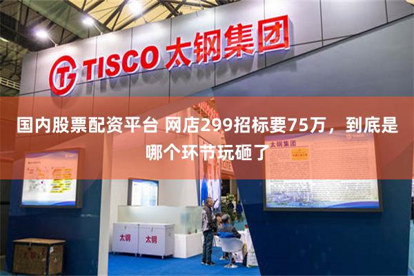 国内股票配资平台 网店299招标要75万，到底是哪个环节玩砸了