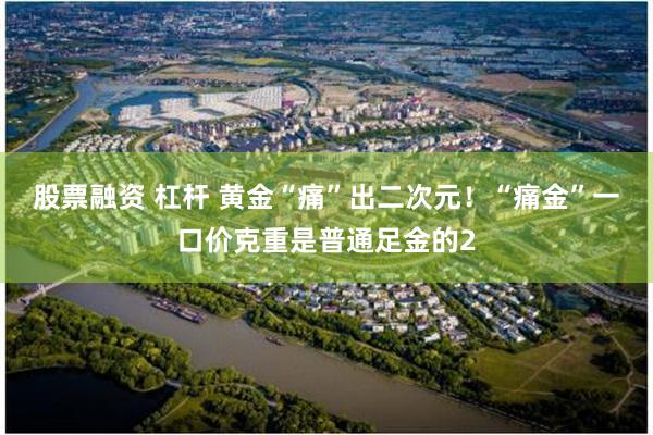 股票融资 杠杆 黄金“痛”出二次元！“痛金”一口价克重是普通足金的2
